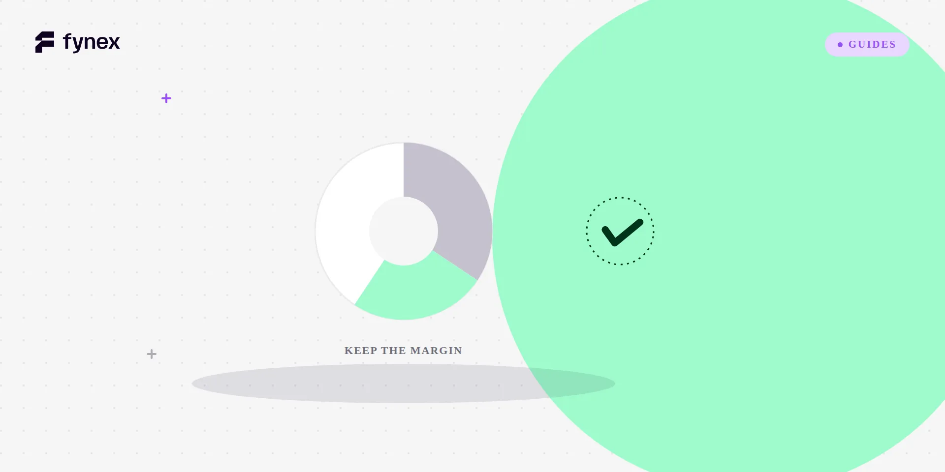 A pie of an invoice with the mint margin kept whole.