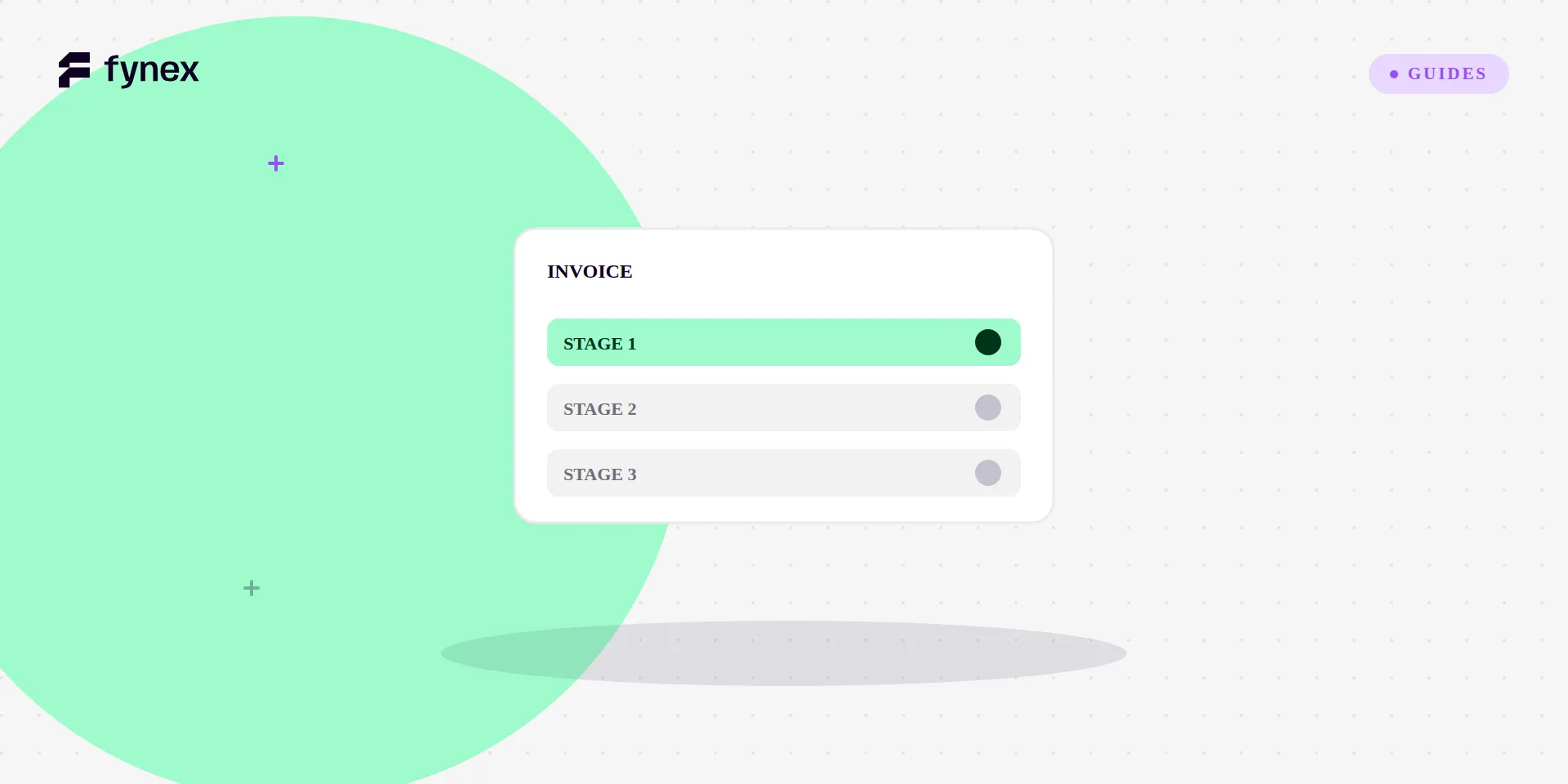 An invoice split into staged milestone payments.