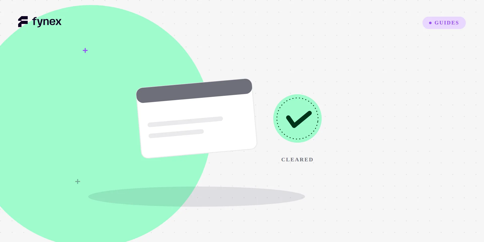 A blocked customer payment card being cleared by a mint seal.